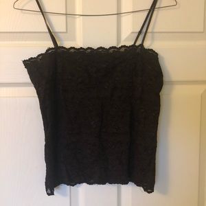 Studio Y spaghetti strap brown tank. Size L.